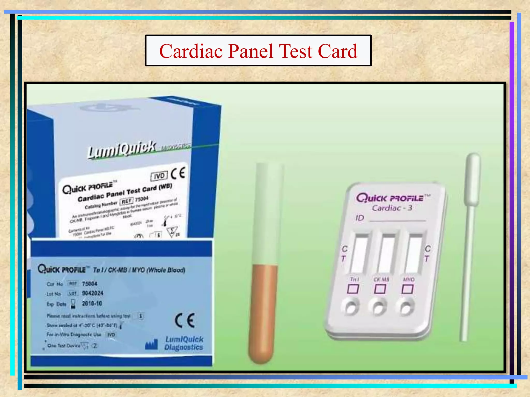 Cardiac Panel Test Card
 