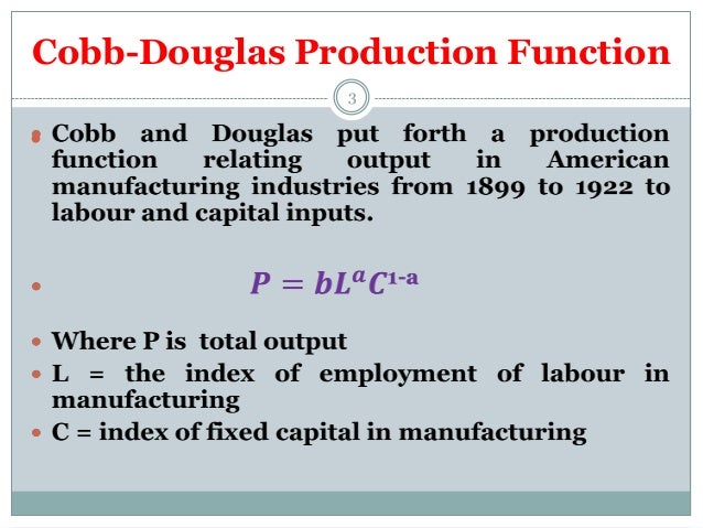 Cobb Douglas Production Function : Maximize a Cobb Douglas Production ...