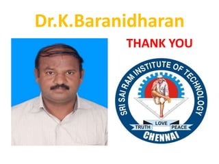 Dr.K.Baranidharan
THANK YOU
 