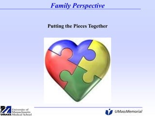 Family Perspective
Putting the Pieces Together

 