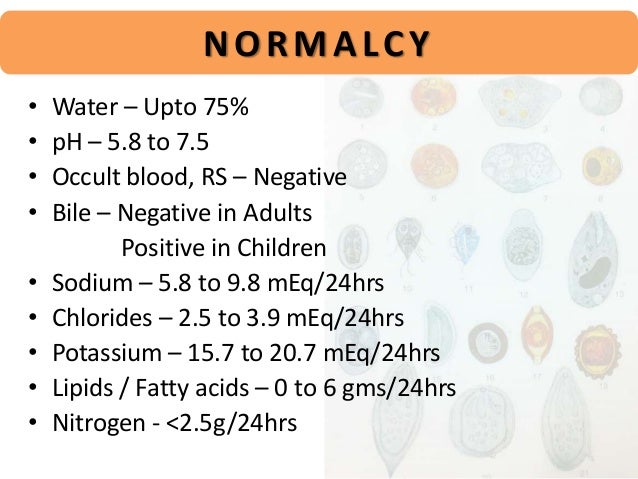 Normal Stool Test Results Chart