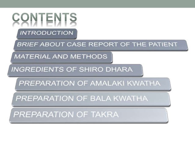 Scheme of case history picture