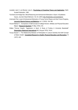 COMPARATIVE STUDY OF ACHIVEMENT MOTIVATION AND SELF CONCEPT AMONG ...