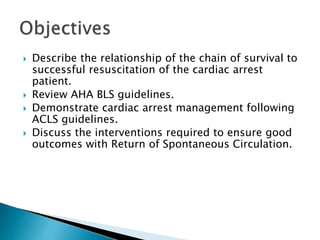 als cardiac arrest and rosc | PPT