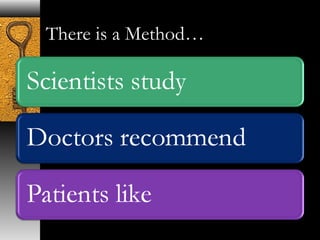 There is a Method… 
 