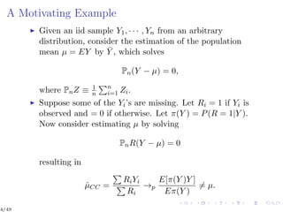 Double Robustness: Theory and Applications with Missing Data | PDF