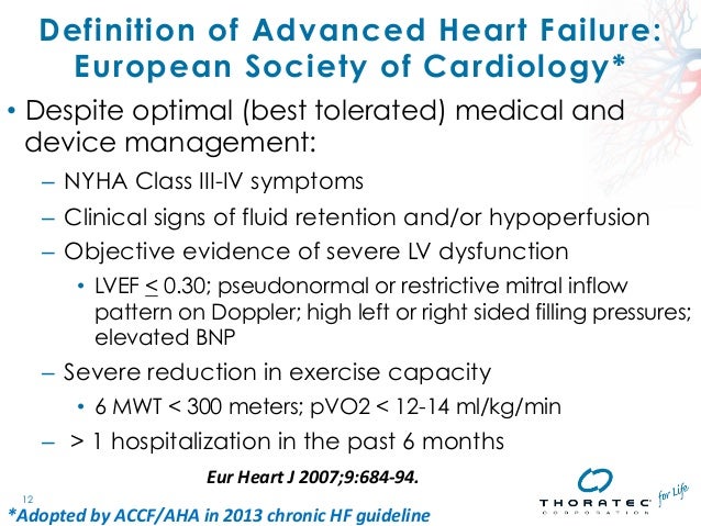 Application of MCS for the Treatment of Advanced Heart Failure