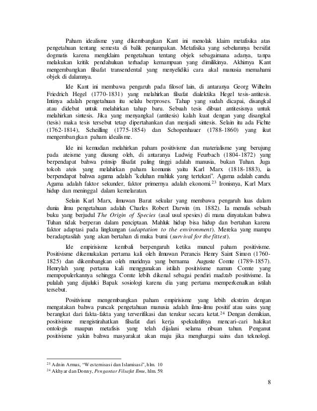 Tesis sintesis antitesis adalah