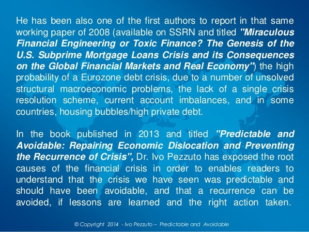 Ivo Pezzuto Predictable And Avoidable Repairing Economic