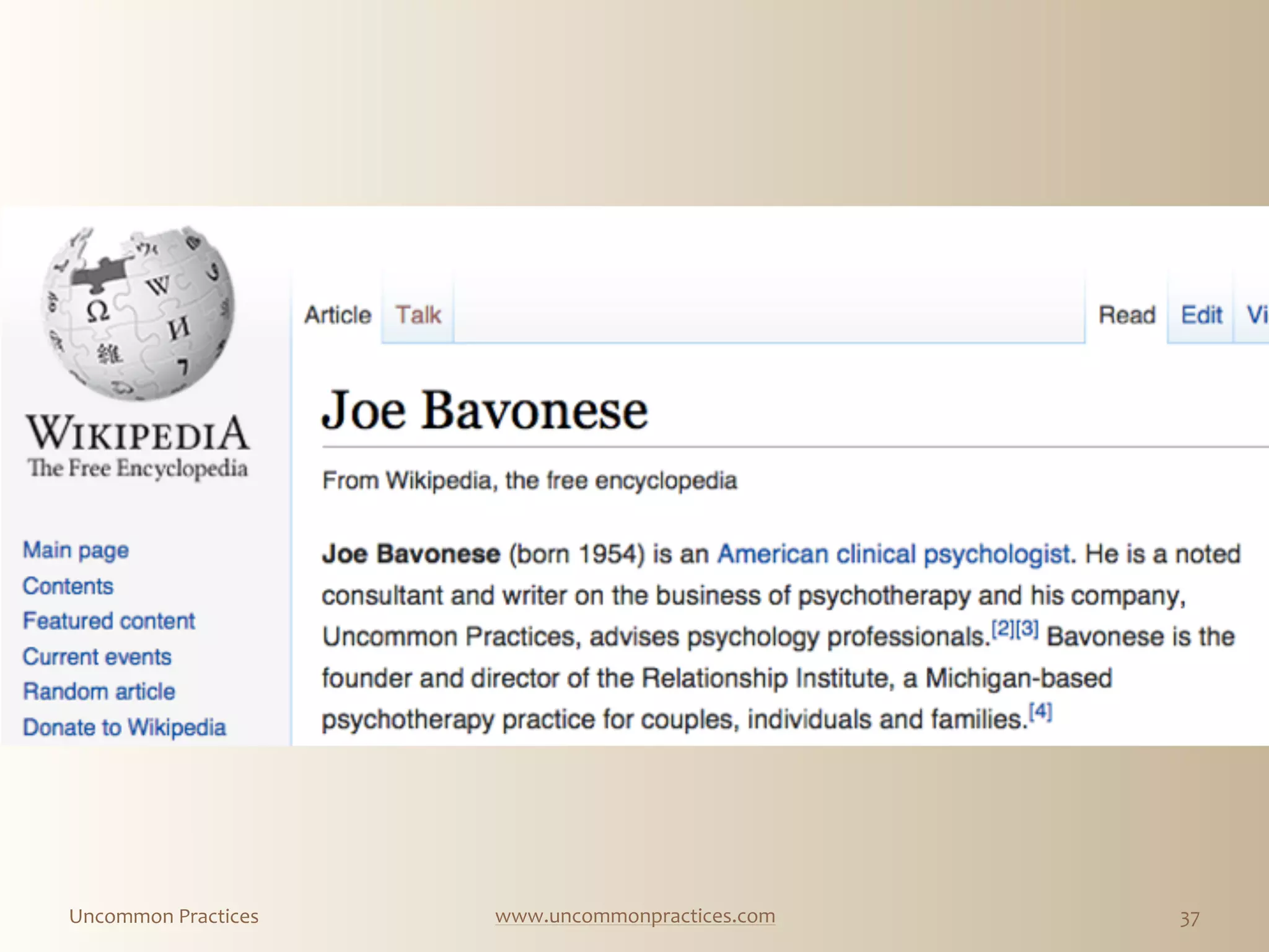 Uncommon  Practices www.uncommonpractices.com 37
 