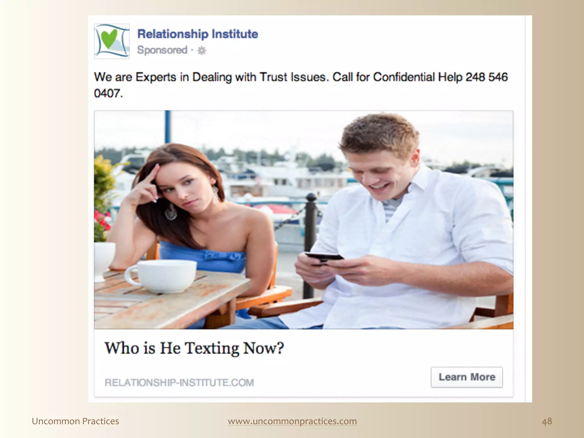 Uncommon  Practices www.uncommonpractices.com 48
 