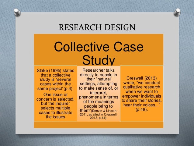 collective case study approach