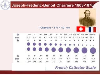 Joseph-Frédéric-Benoît Charrière 1803-1876
1 Charrière = 1 Fr = 1/3 mm
 