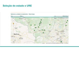 Seleção do estado e URE
 