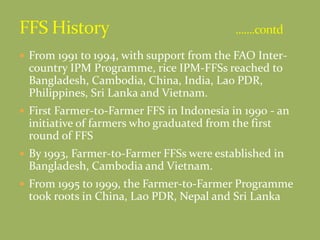 farmer field schools | PPTX