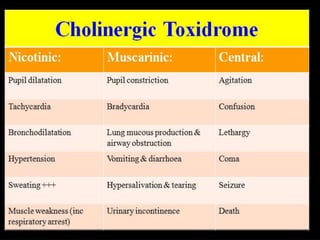 Cholinergic Toxidrome
 