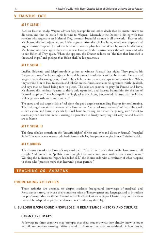 Dr faustus essay