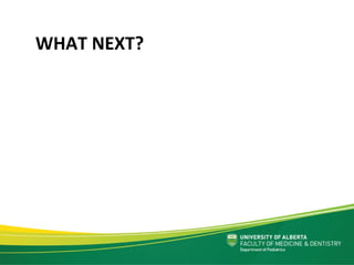 WHAT NEXT?
 