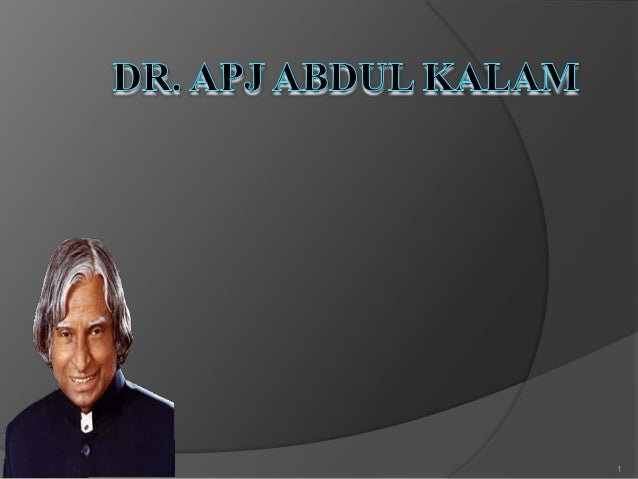 biography of apj abdul kalam ppt