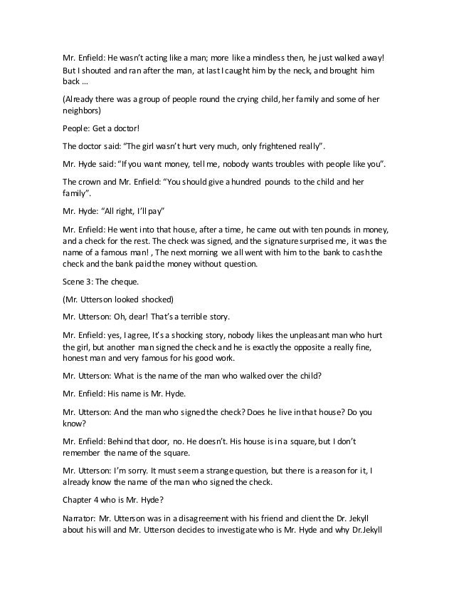 Dr Jekyll And Mr Hyde Script Dr Jekyll And Mr Hyde Script