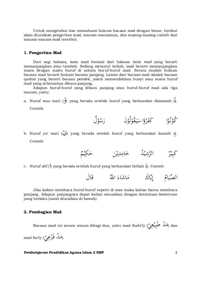 Jelaskan Pengertian Mad Dan Waqaf Menurut Istilah Ilmu Tajwid