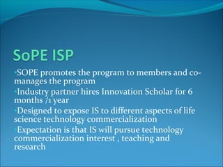 Sope Net Accelerating Biomedical Innovation | PPT