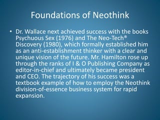 Neothink Review Dr. Frank R. Wallace and the Foundations of Neothink | PPTX