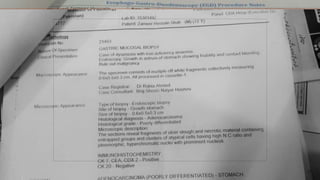 •ECHO: GOOD LV SYSTOLIC & GRADE-
1 DIASTOLIC DYSFUNCTION
•U/S KUB LEFT RENAL CYST ,BPH
&DIVERTICULUM
•U/S ABDOMEN PYLORIC MASS,HEPATOMEGALY
&B/L RENAL CYST
SPECIFIC INVESTIGATIONS
 