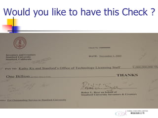 Would you like to have this Check ?
 