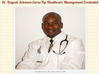 Dr.Kayode Sotonwa