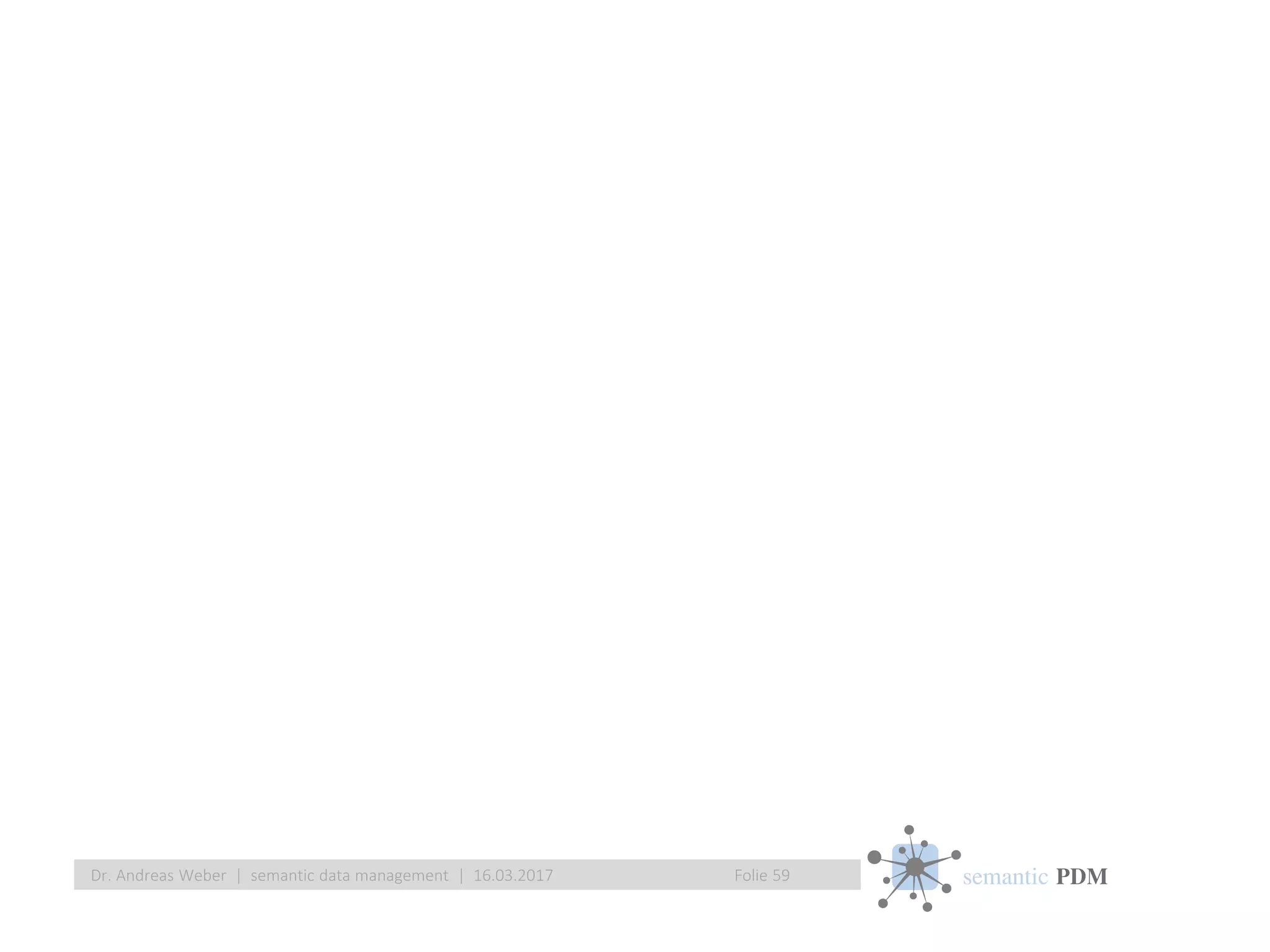 semantic PDMFolie 59Dr. Andreas Weber | semantic data management | 16.03.2017
 