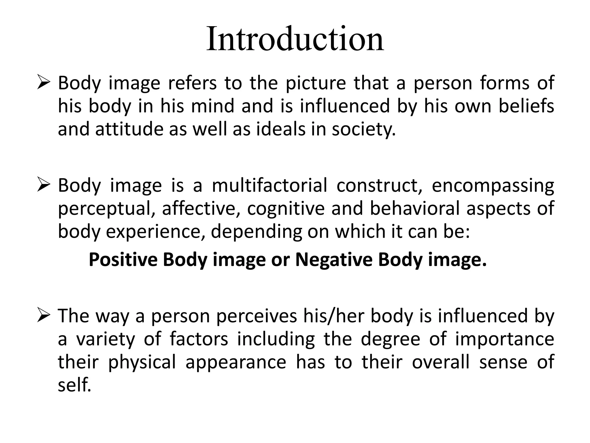 Body Image and Self esteem among Adolescents | PPTX