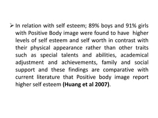 Body Image and Self esteem among Adolescents | PPTX