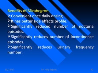 Role of Mirabegron in Treating Overacting Bladder. | PPT