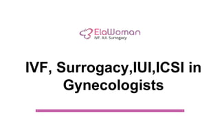 IVF, Surrogacy,IUI,ICSI in
Gynecologists
 