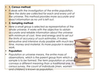 Census Method With Example INTRODUCTION TO RESEARCH | PPT