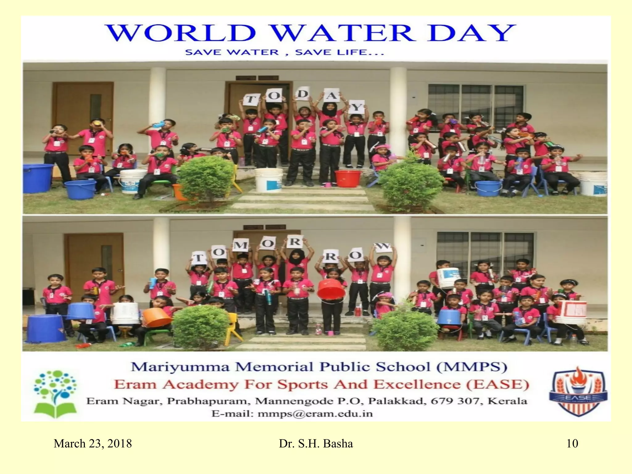 March 23, 2018 Dr. S.H. Basha 10
 