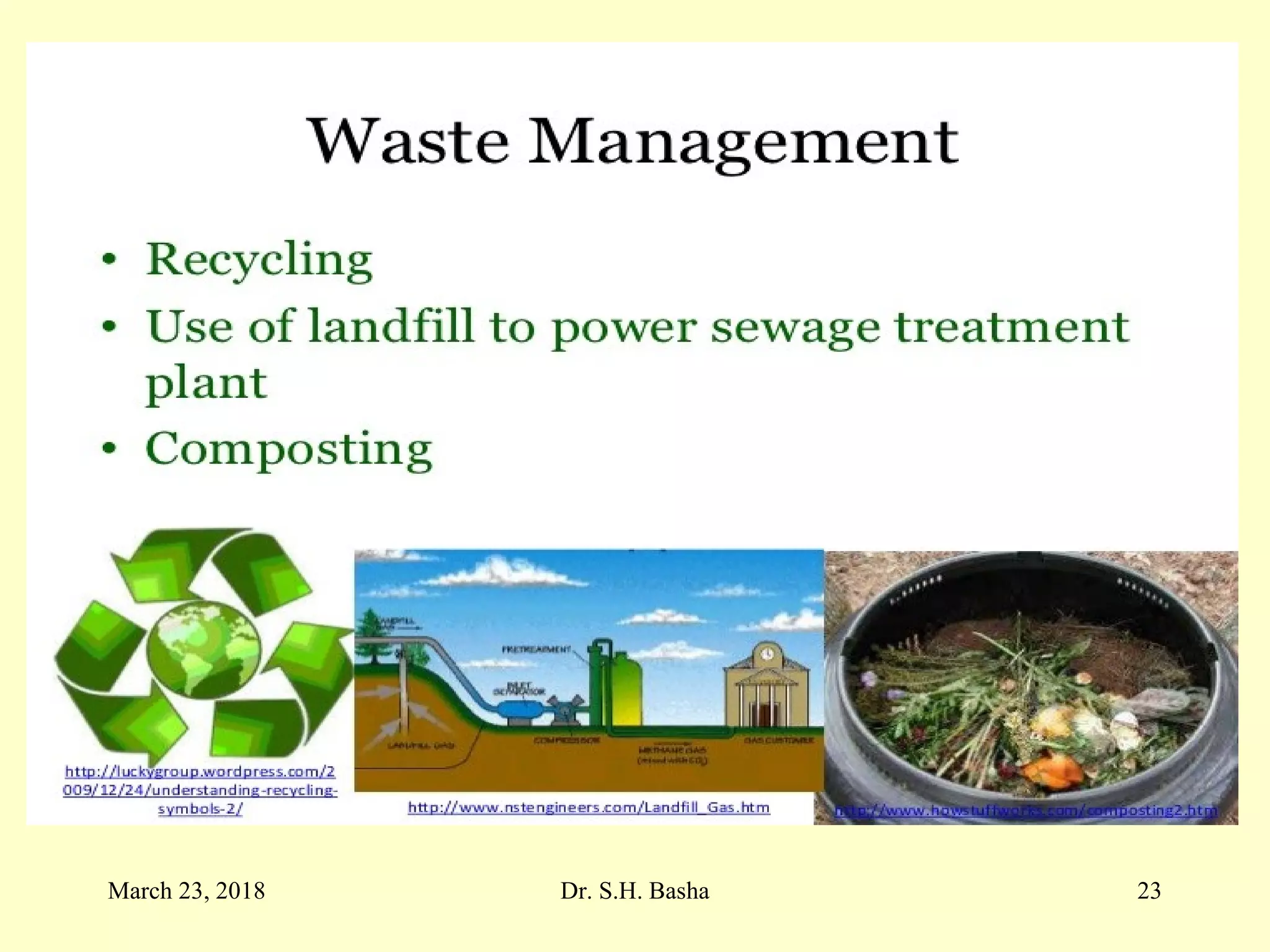 March 23, 2018 Dr. S.H. Basha 23
 