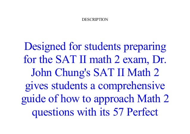 Read Pdf Dr John Chung S Sat Ii Math Level 2 Sat Ii Subject Test