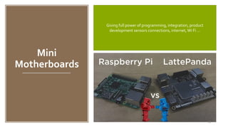 Naveed Anwar, AIT Solutions
Mini
Motherboards
26
Giving full power of programming, integration, product
development sensors connections, internet, Wi Fi …
 