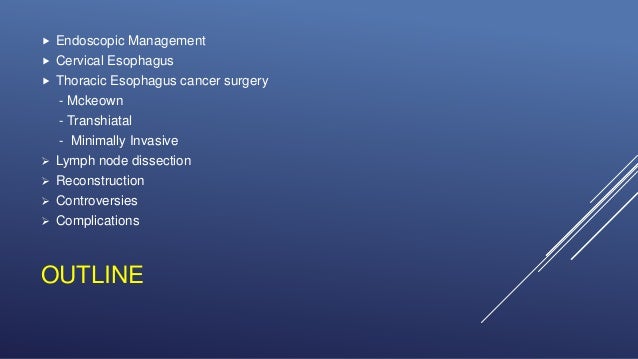 Surgical Management Of Carcinoma Esophagus