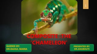 1
COMPOSITE :THE
‘CHAMELEON’ PRESENTED BY:
DR.ANUBHUTI
GUIDED BY:
DR.RAHUL MARIA
 