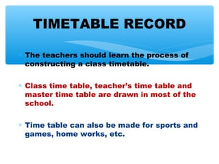 Dr.s.akila records and registers | PPT