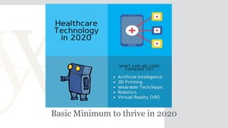 Basic Minimum to thrive in 2020
 
