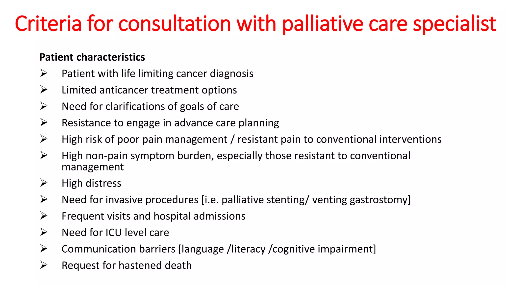 Palliative Care In Oncology: Palliative Care For Cancer Patients – CREM