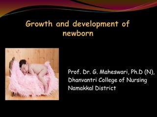 Prof. Dr. G. Maheswari, Ph.D (N),
Dhanvantri College of Nursing
Namakkal District
 