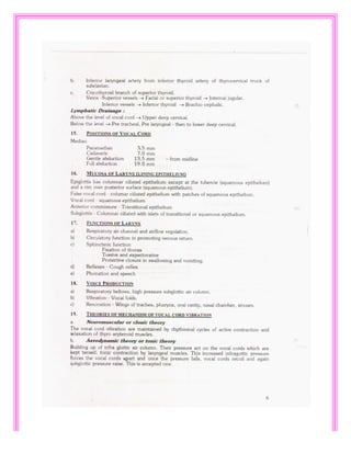 Dr. Gananathan Notes for ENT Practicals | PDF