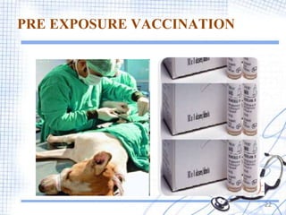 PRE EXPOSURE VACCINATION
22
 