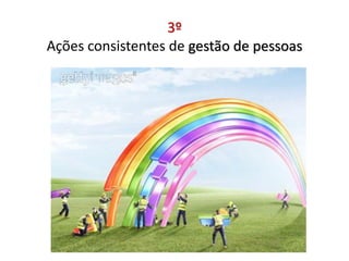 3º
Ações consistentes de gestão de pessoas
 