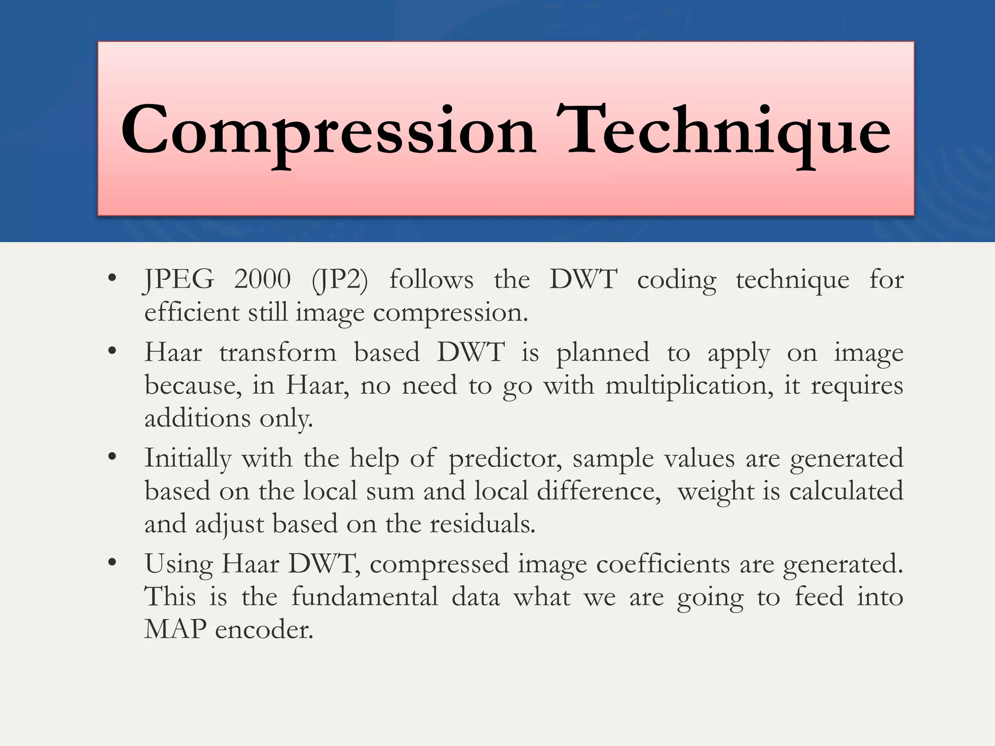 Compression Technique
 